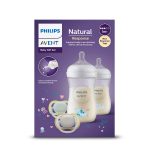 Set Cadou 2 Biberoane Philips Avent Natural Response, Tetine Anti-Colici și Suzetă Ultra Air - imagine 2